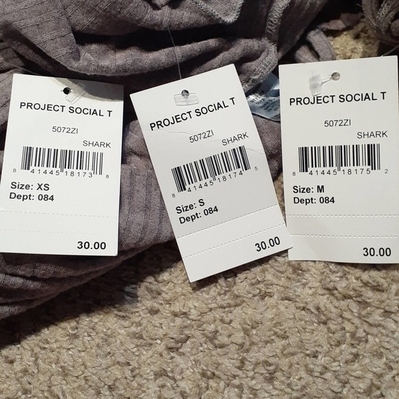 NWT PROJECT SOCIAL T lilac ribbed top, $30 - Picture 6 of 6